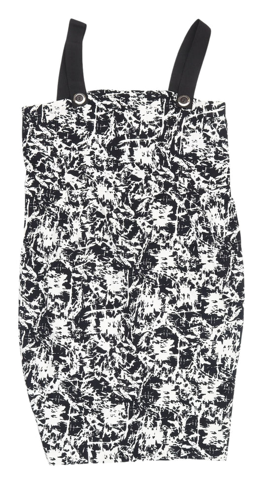 River Island Women's Sleeveless Monochrome Dress Size 18