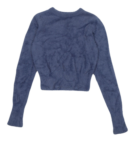 Womens UK Size S Zara Blue Pullover Jumper