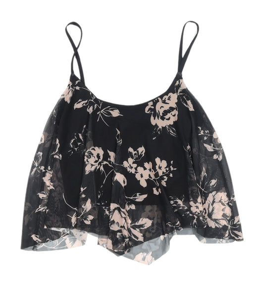 Womens UK Size 8 New Look Black Camisole Tank