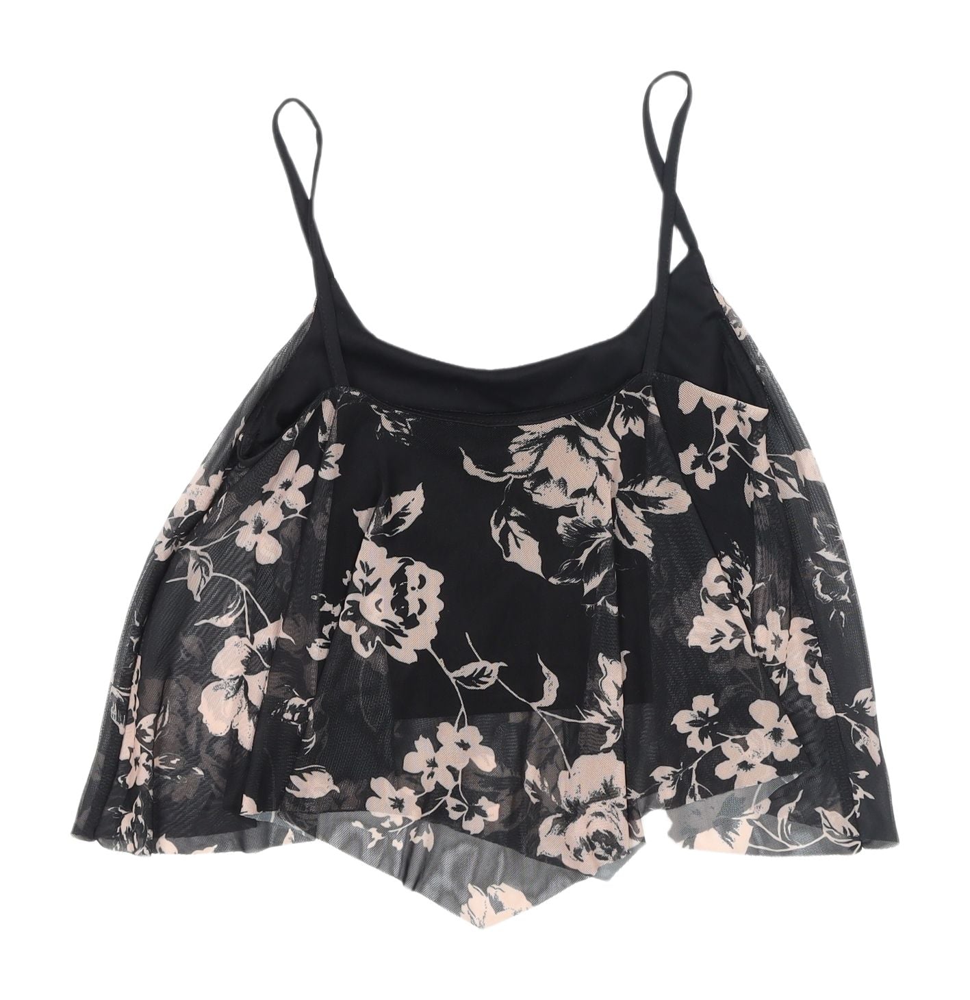 Womens UK Size 8 New Look Black Camisole Tank
