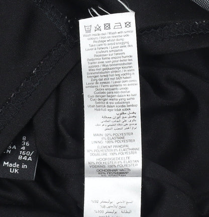 Womens UK Size 8 New Look Black Camisole Tank