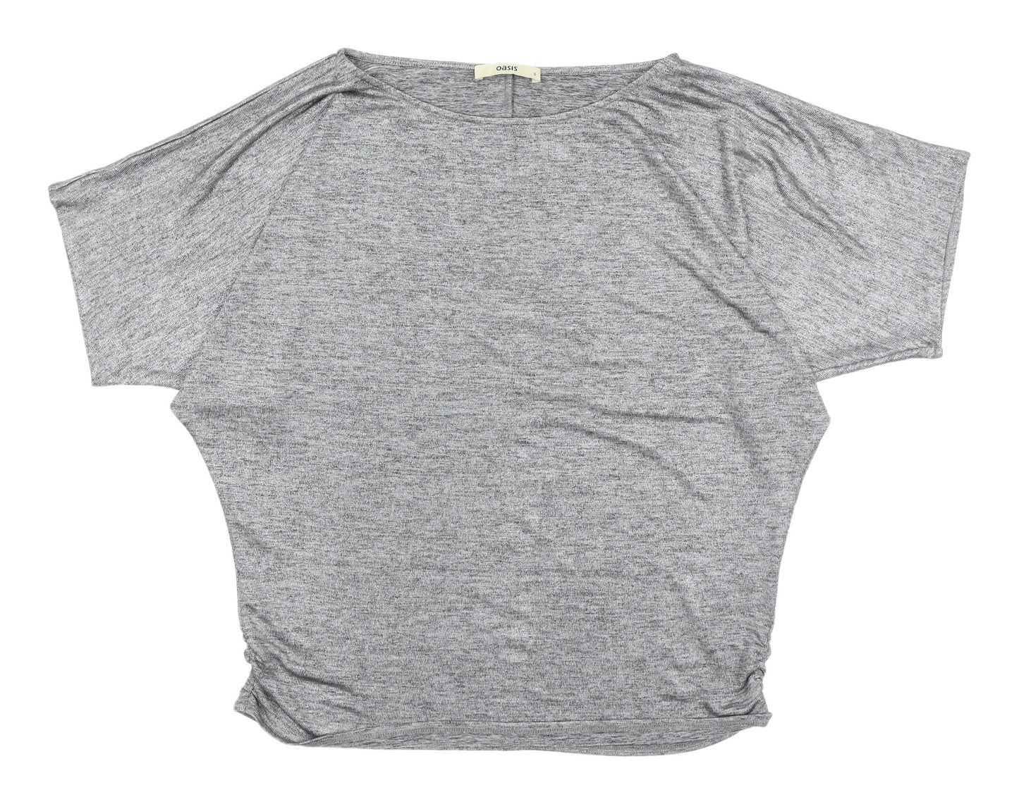 Womens UK Size S Oasis Grey Basic T-Shirt