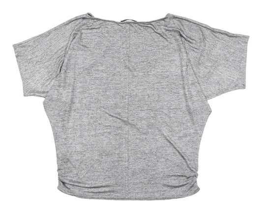 Womens UK Size S Oasis Grey Basic T-Shirt