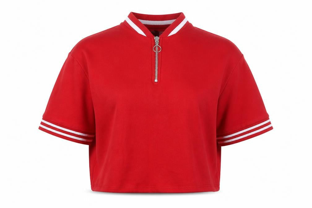 Womens UK Size S H&M Red Jersey Polo