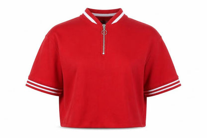 Womens UK Size S H&M Red Jersey Polo