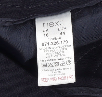 Womens UK Size 16 NEXT Regular Fit  Black Trousers