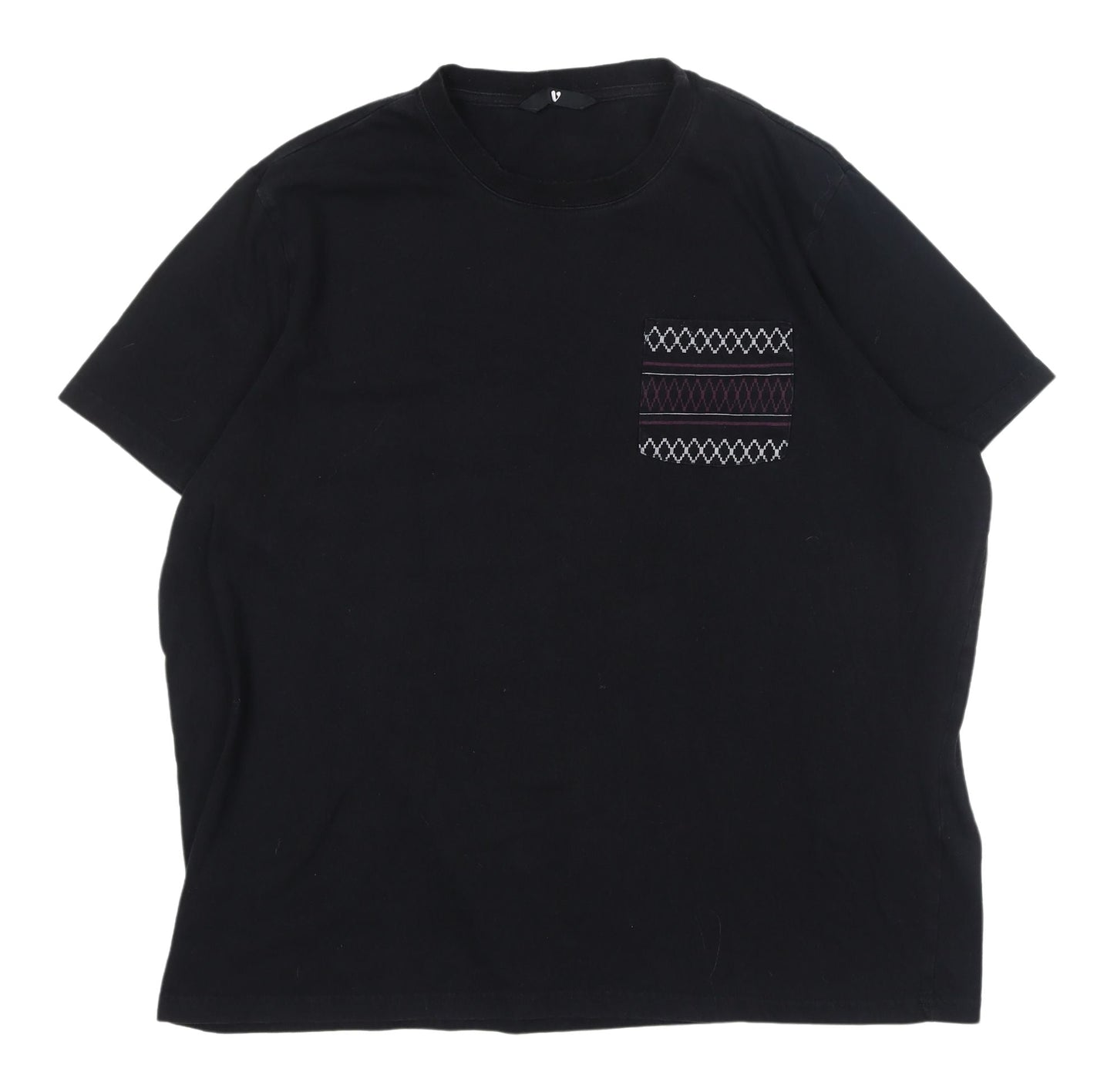 Very Black Unisex 2XL Crew Neck T-Shirt