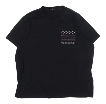 Very Black Unisex 2XL Crew Neck T-Shirt