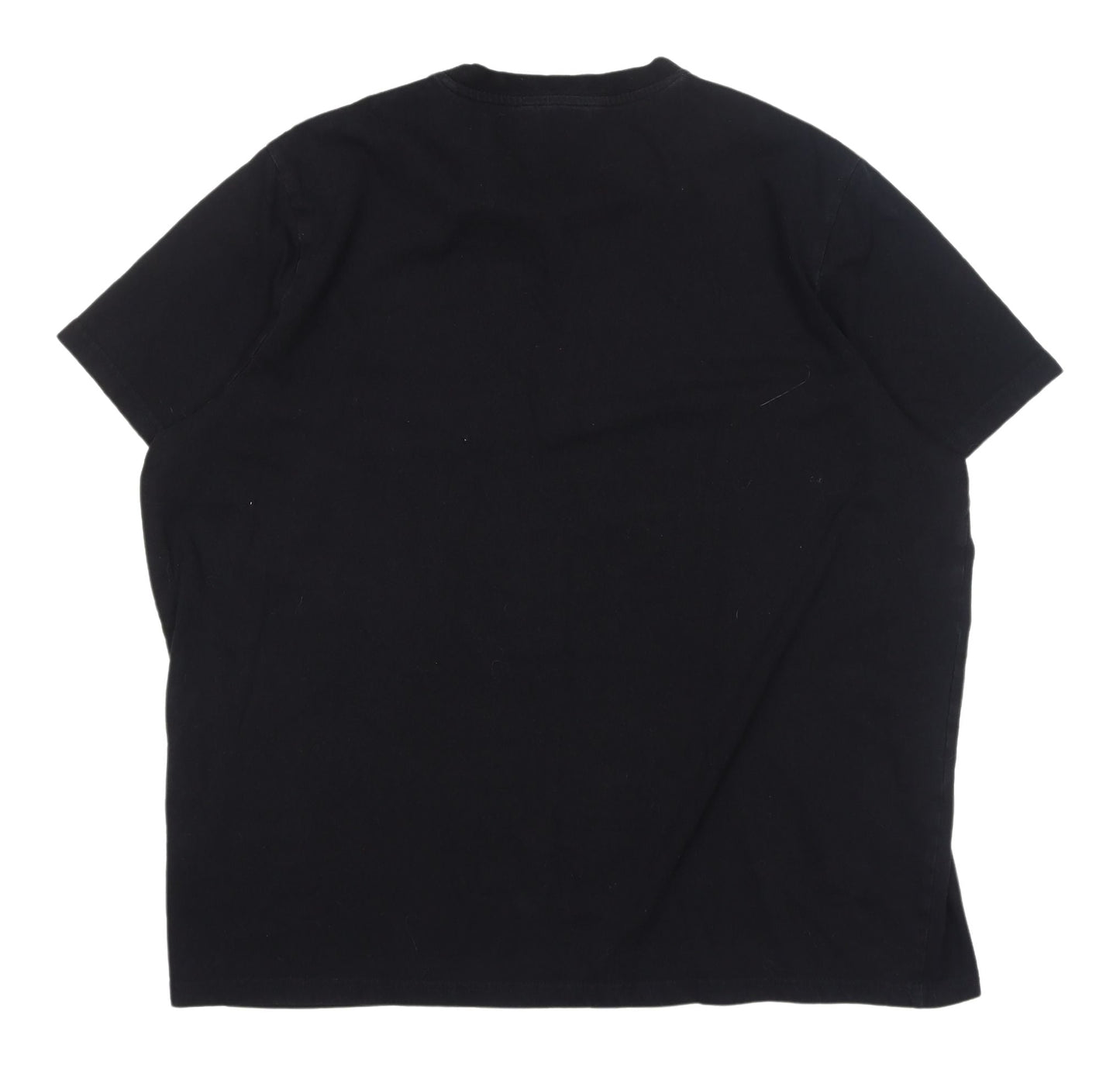 Very Black Unisex 2XL Crew Neck T-Shirt