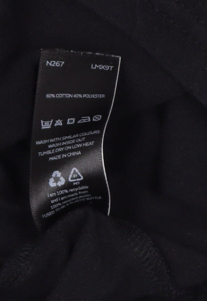 Very Black Unisex 2XL Crew Neck T-Shirt