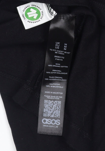Mens UK Size M ASOS Black  T-Shirt