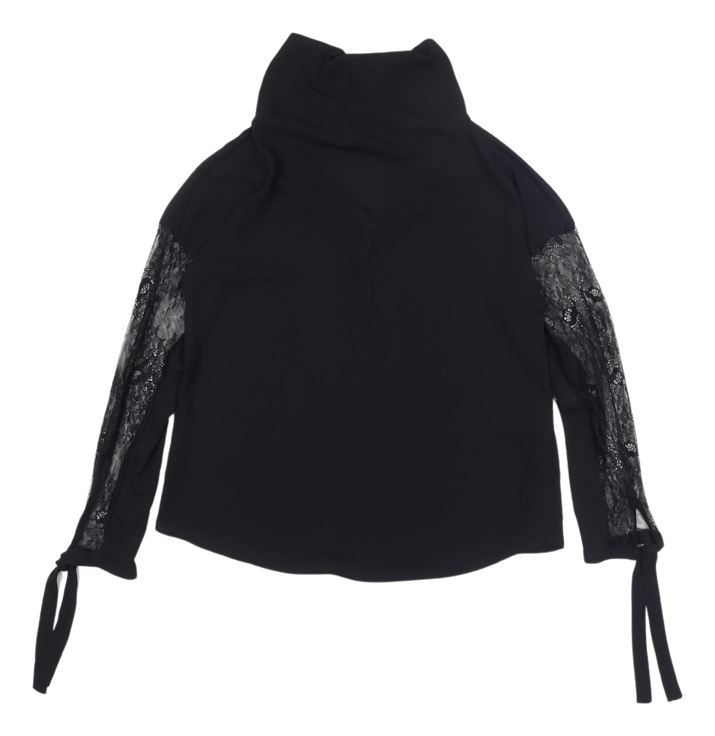 Womens UK Size XS Zara Black Basic Blouse