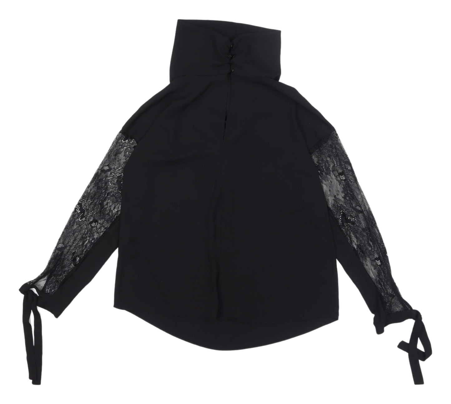 Womens UK Size XS Zara Black Basic Blouse