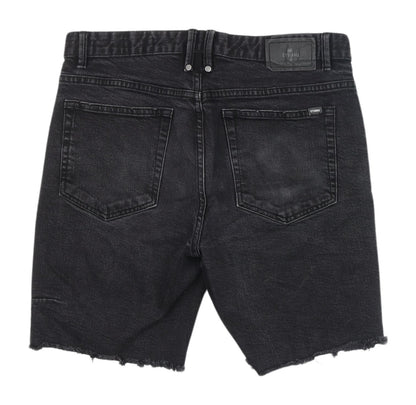 Thrills Men's Black Distressed Chino Shorts 32