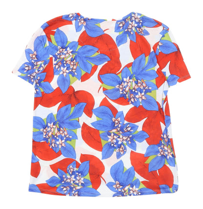 Womens UK Size 12 Marks and Spencer Multicoloured Basic T-Shirt