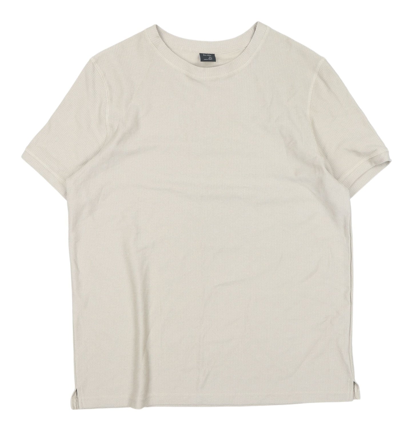 Mens UK Size L Bershka Beige  T-Shirt