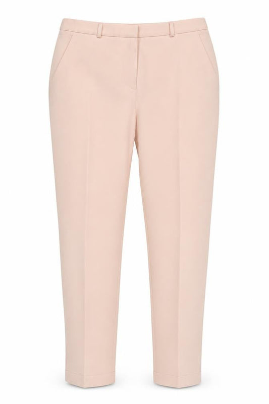 Front view of ASOS Women's Beige Dress Pants, size 10, Straight Leg