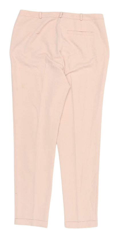 Womens UK Size 10 ASOS Regular Fit Dress Pants Beige Trousers
