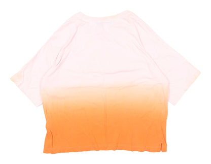 Womens UK Size 14 Marks and Spencer Multicoloured Basic T-Shirt