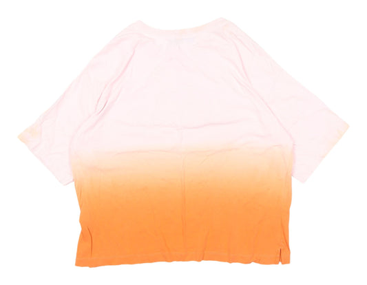 Womens UK Size 14 Marks and Spencer Multicoloured Basic T-Shirt
