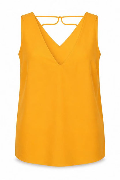 Womens UK Size 14 Dorothy Perkins Orange Basic Tank