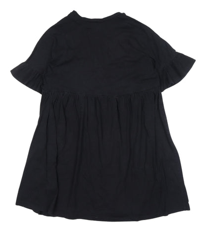 ASOS Women’s Black Short Sleeve Crew Neck Dress