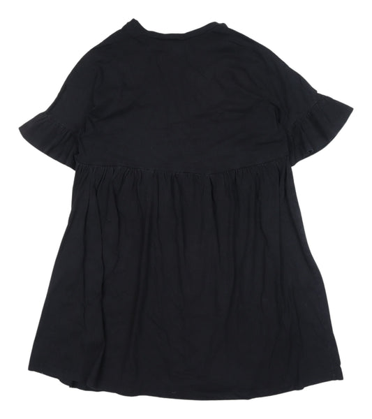 ASOS Women’s Black Short Sleeve Crew Neck Dress