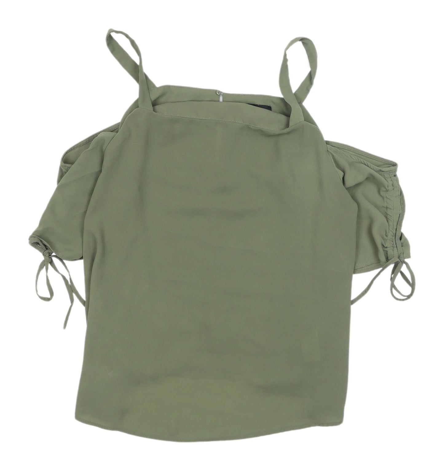 Womens UK Size 14 New Look Green Camisole Blouse