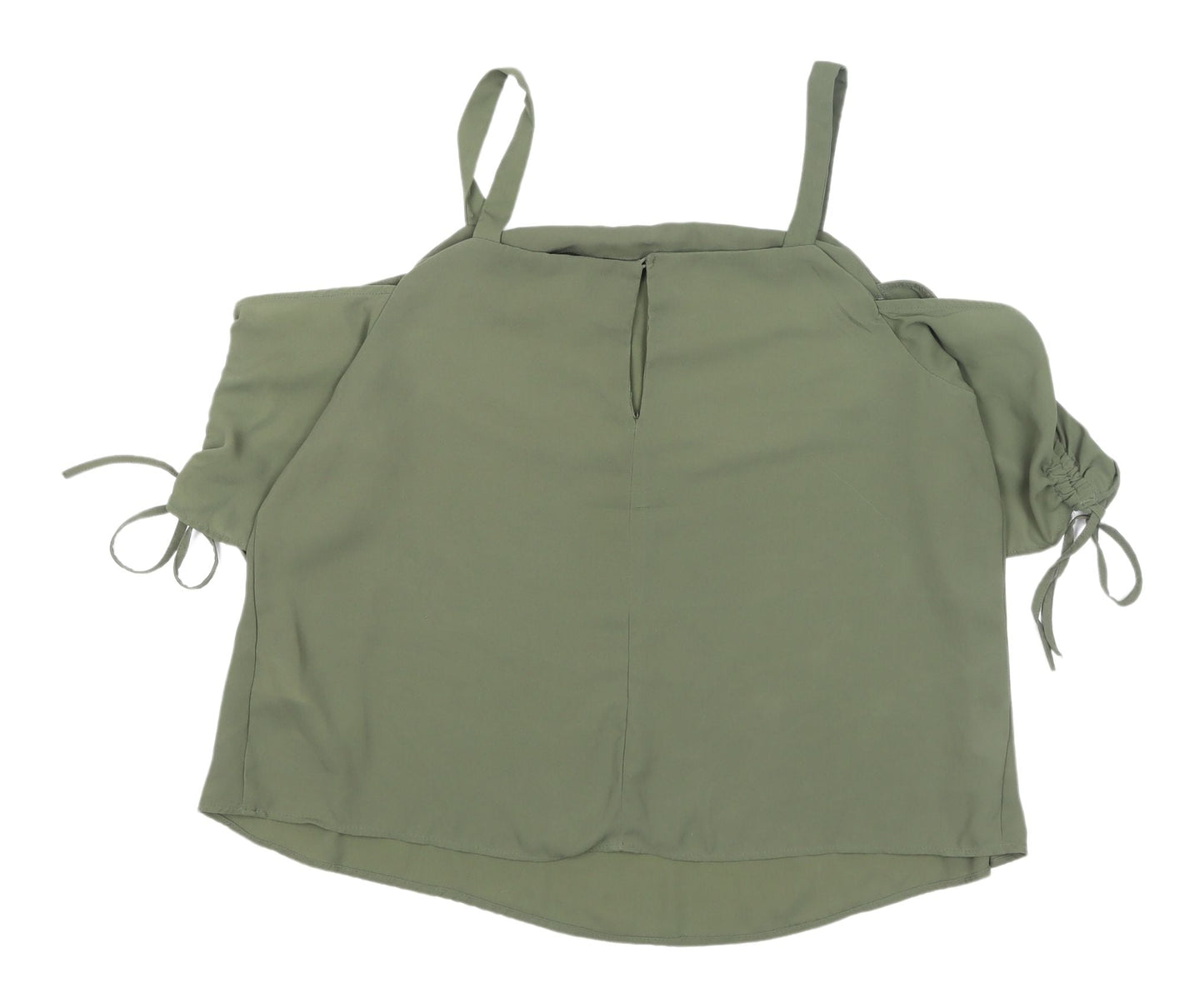 Womens UK Size 14 New Look Green Camisole Blouse