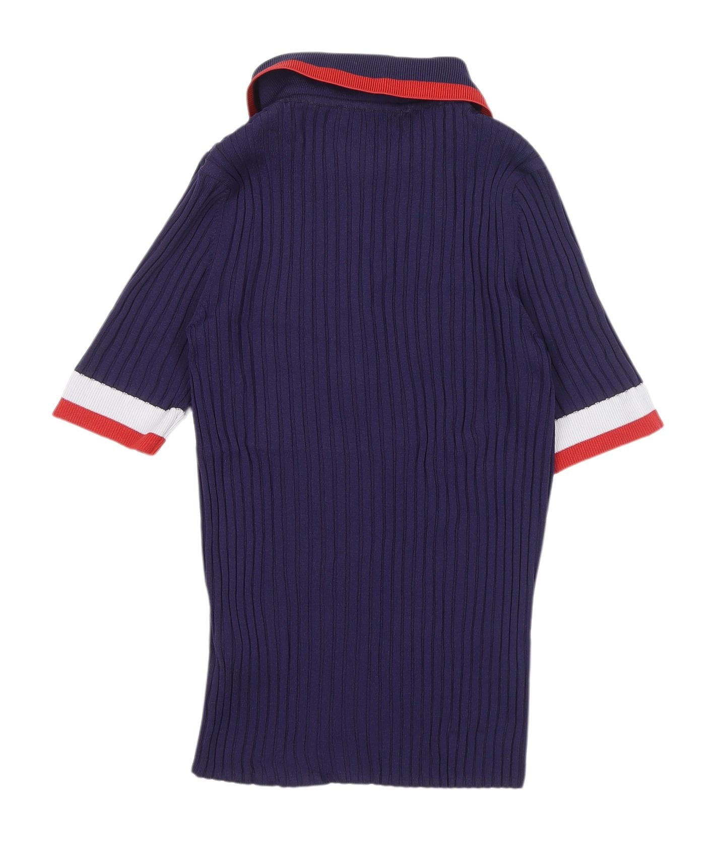Womens UK Size 6 Marks and Spencer Blue Jersey Polo