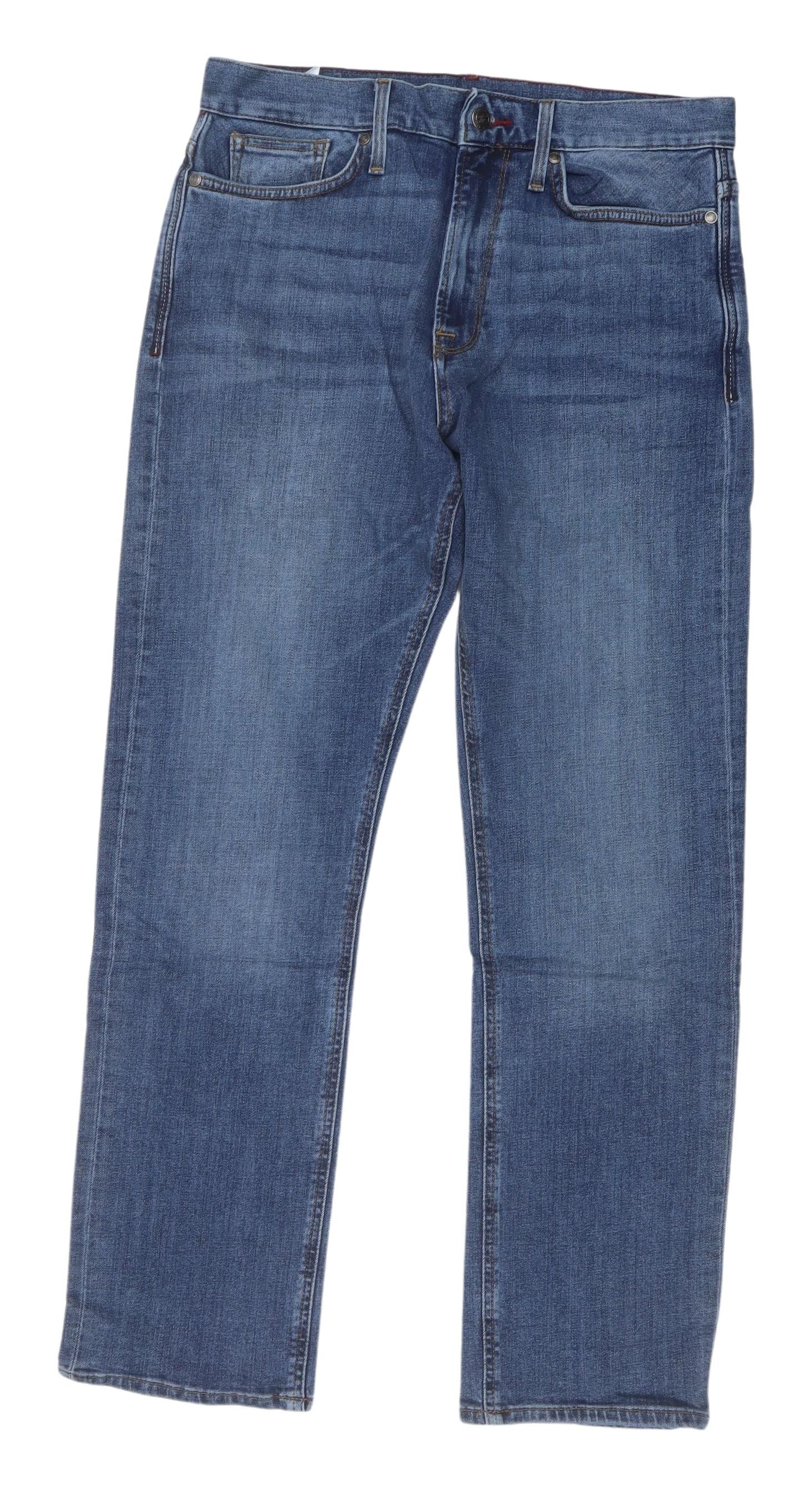 Marks and Spencer Men's Blue Straight Jeans Size 30