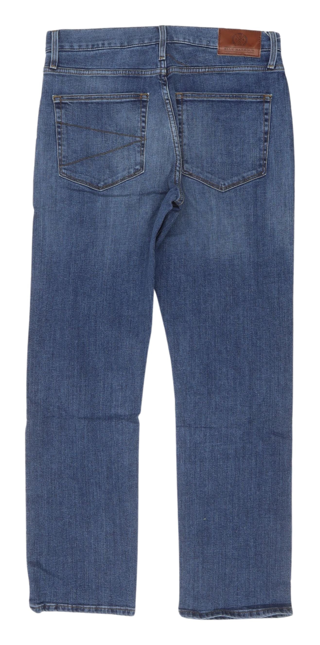 Marks and Spencer Men's Blue Straight Jeans Size 30