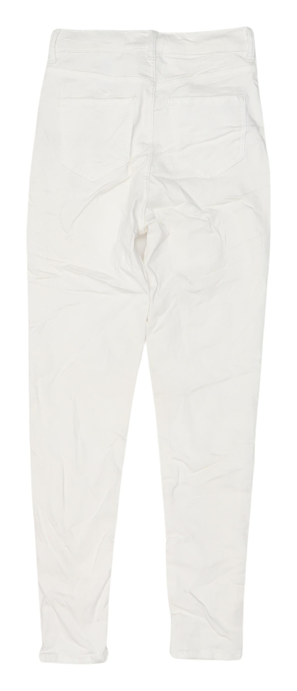 Womens UK Size 8 Marks and Spencer Regular Fit  White Jeans