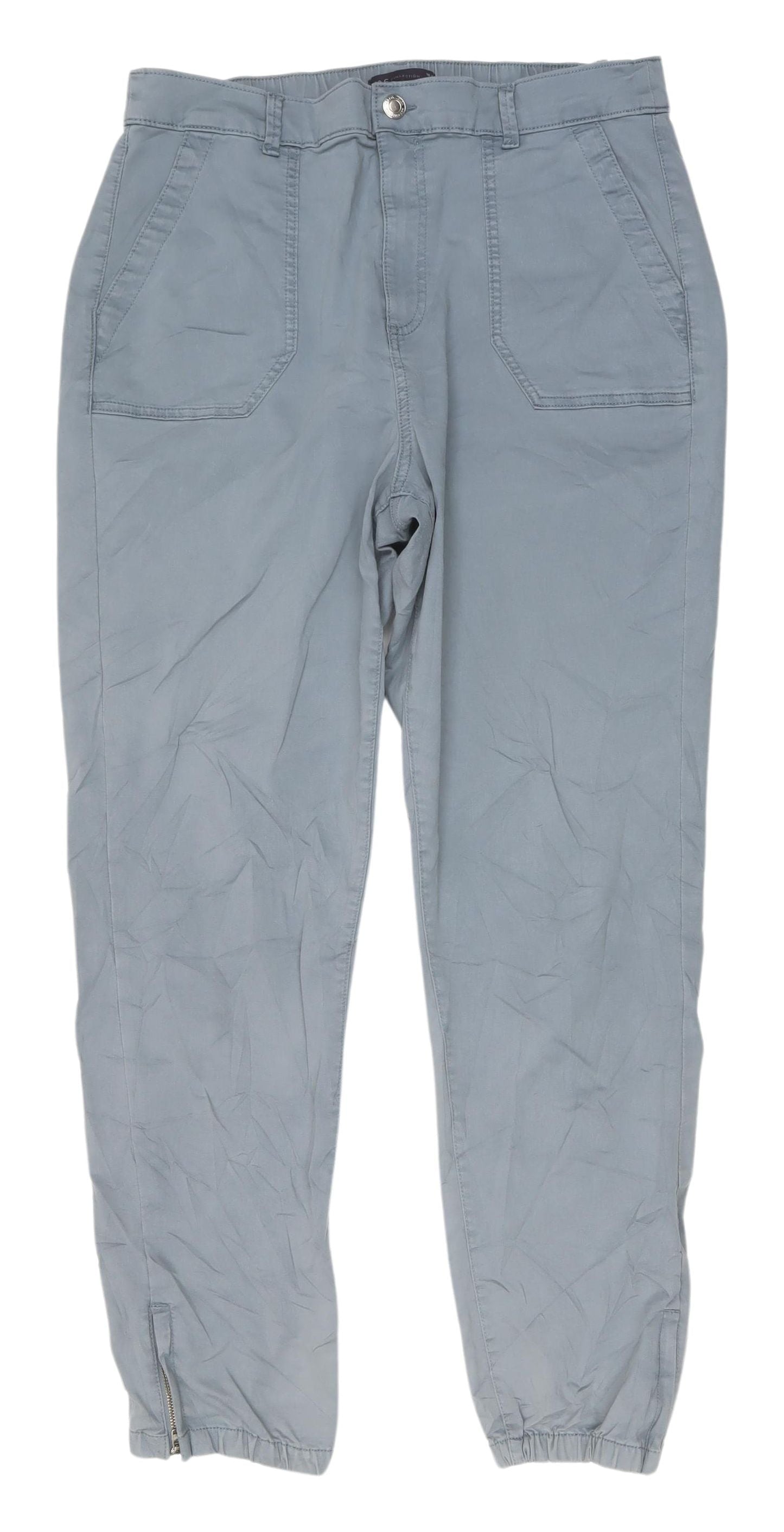 Womens UK Size 16 Marks and Spencer Relaxed Fit Jogger Grey Trousers
