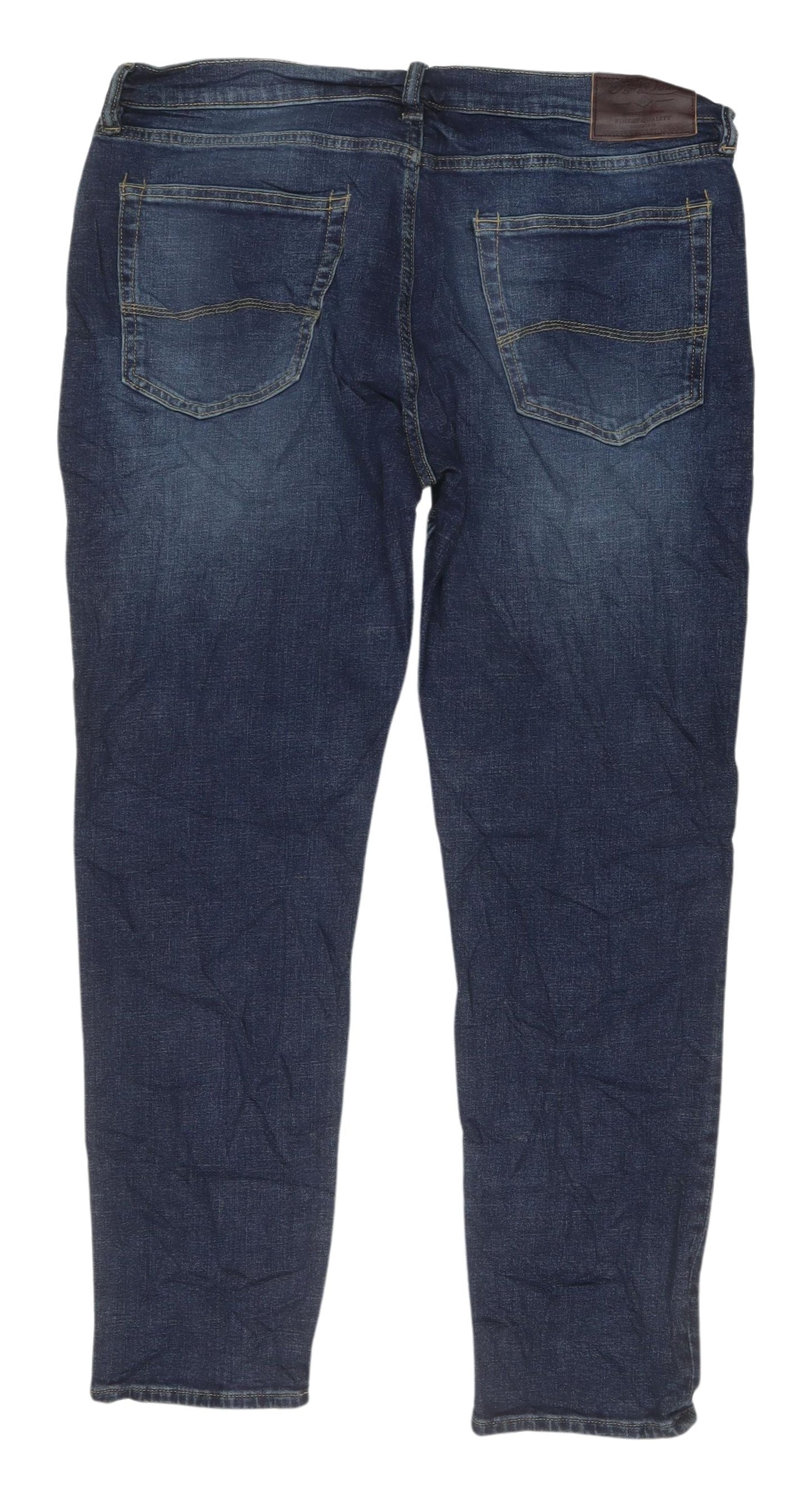 Marks and Spencer Men's Blue Slim Jeans, Size L