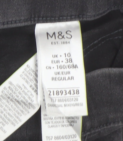 Womens UK Size 10 Marks and Spencer Regular Fit Jegging Grey Jeans