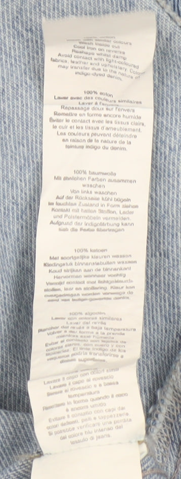 Boohoo Women's Blue Denim Jacket UK 6 Casual Style