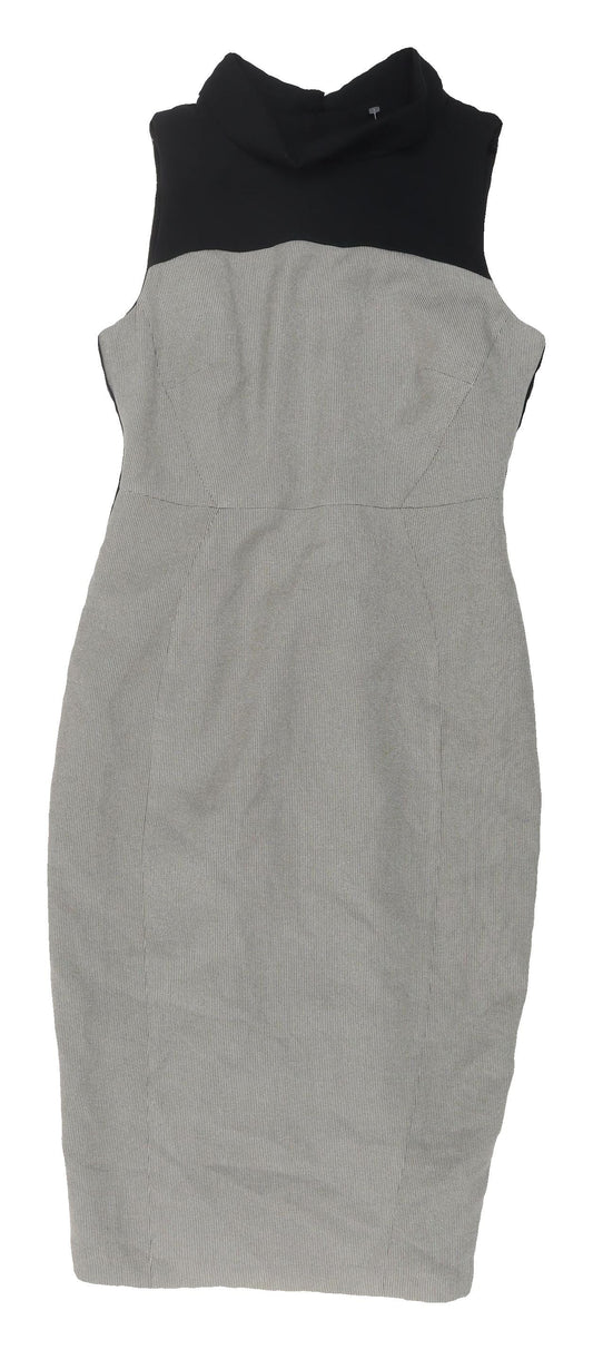 Dorothy Perkins Women's Black Sheath Dress Size 8