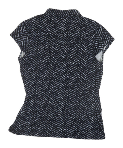 Womens UK Size 16 Marks and Spencer Blue Wrap Blouse