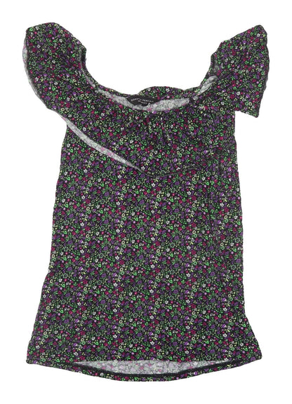 Dorothy Perkins Women's Floral Cropped Blouse Size 10