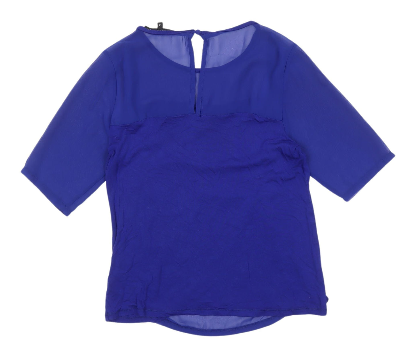 Betty Jackson Black Women's Blue Blouse Size 14