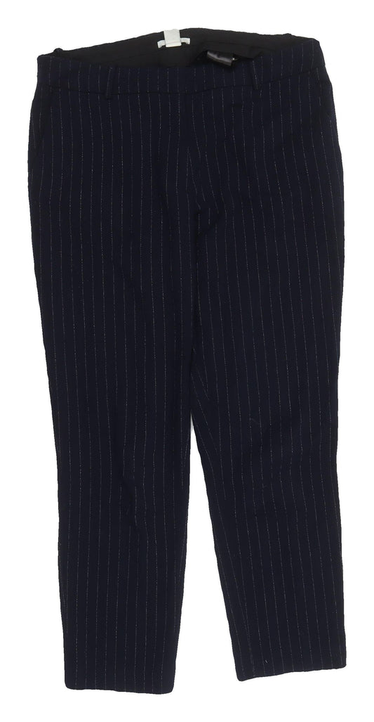 Womens UK Size 14 H&M Regular Fit Dress Pants Black Trousers
