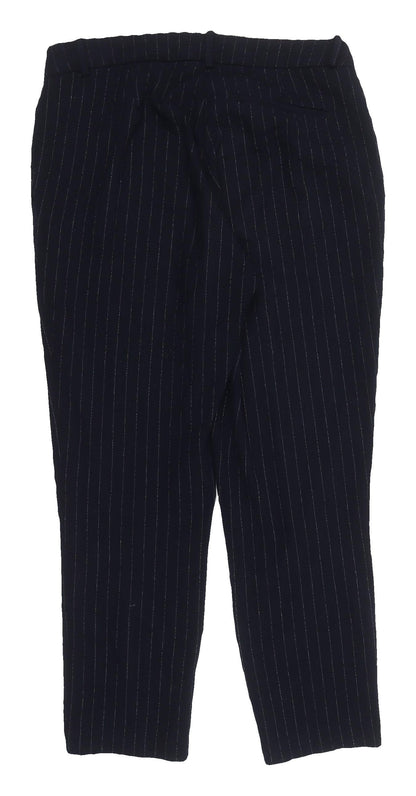 Womens UK Size 14 H&M Regular Fit Dress Pants Black Trousers