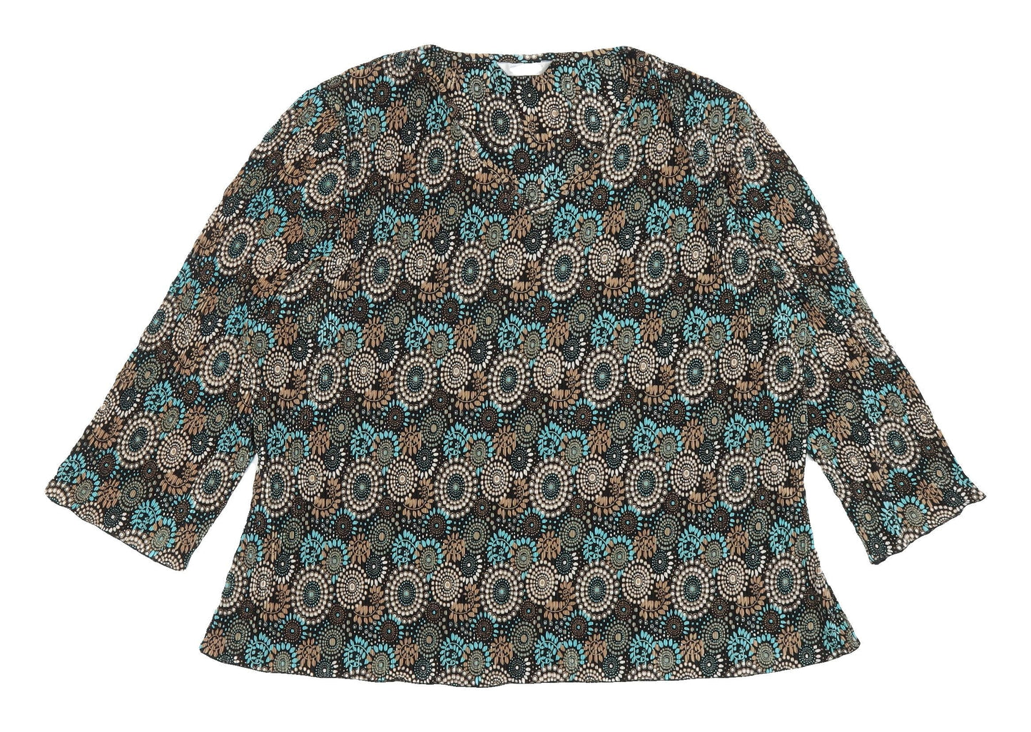 Womens UK Size 20 Berketex Multicoloured Tunic Blouse