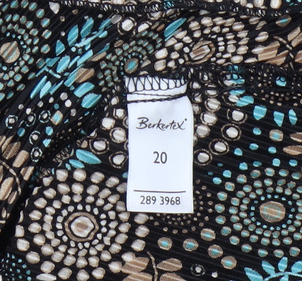 Womens UK Size 20 Berketex Multicoloured Tunic Blouse