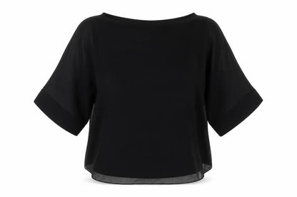 Womens UK Size M Wallis Black Basic Blouse