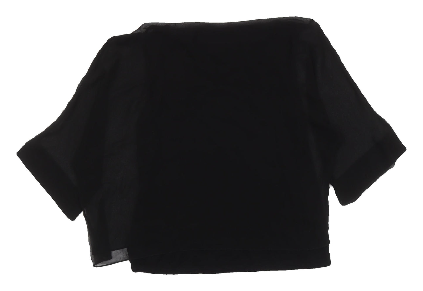 Womens UK Size M Wallis Black Basic Blouse