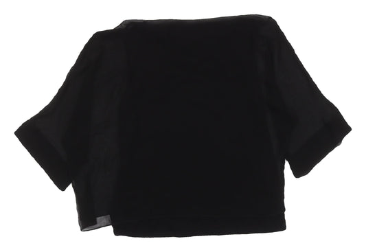 Womens UK Size M Wallis Black Basic Blouse