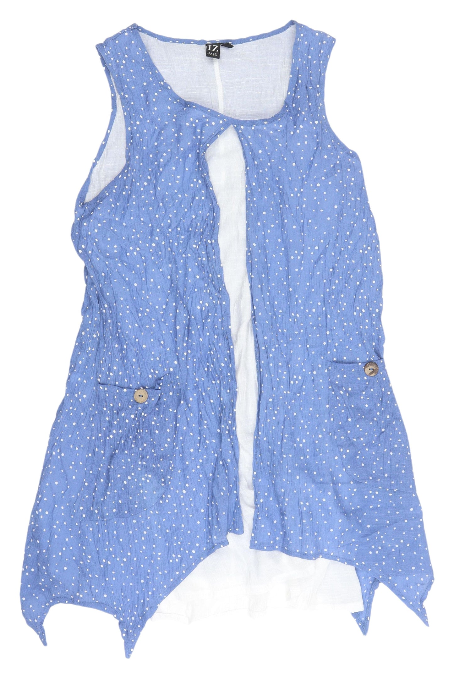 Womens UK Size 12 Izabel London Blue  Blouse