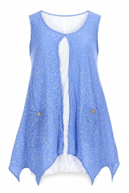 Womens UK Size 12 Izabel London Blue  Blouse